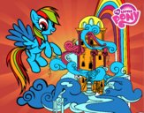 Rainbow Dash en su palacio