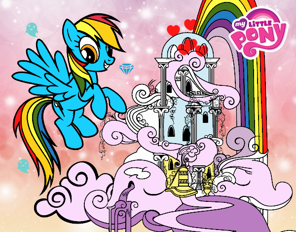 Rainbow Dash en su palacio