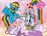 Rainbow Dash en su palacio