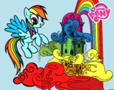 Rainbow Dash en su palacio