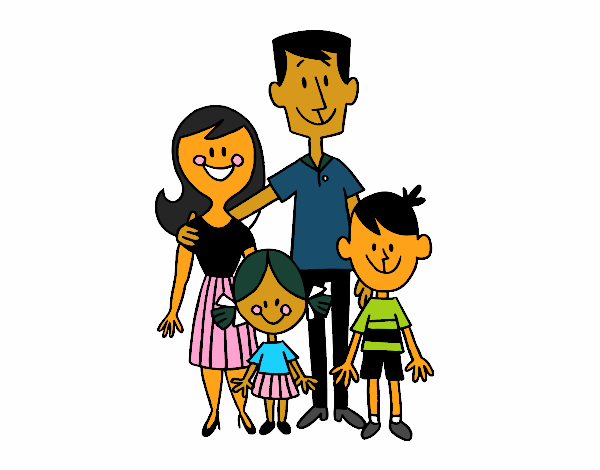 Dibujo de Una familia feliz pintado por en  el día 13-05-21 a  las 18:59:45. Imprime, pinta o colorea tus propios dibujos!