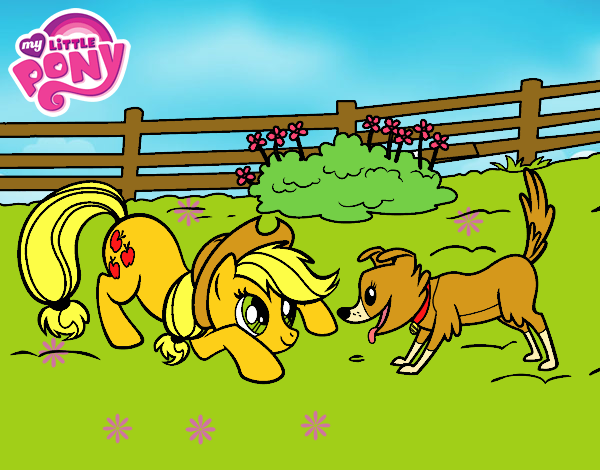 Applejack y Winona