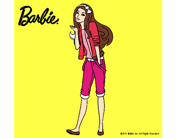 Barbie con look casual