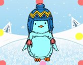 Bebé pingüino con gorrito