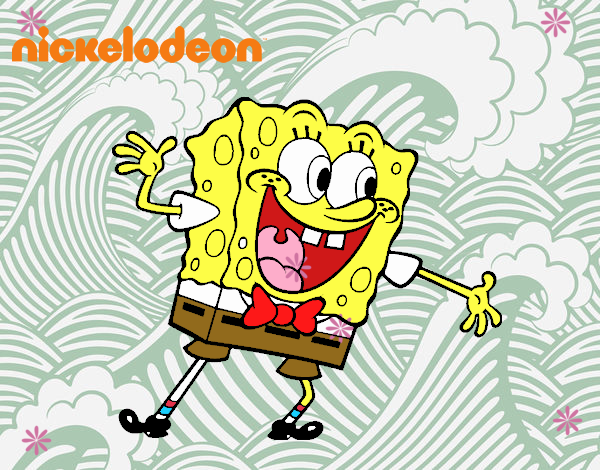 Bob Esponja saludando