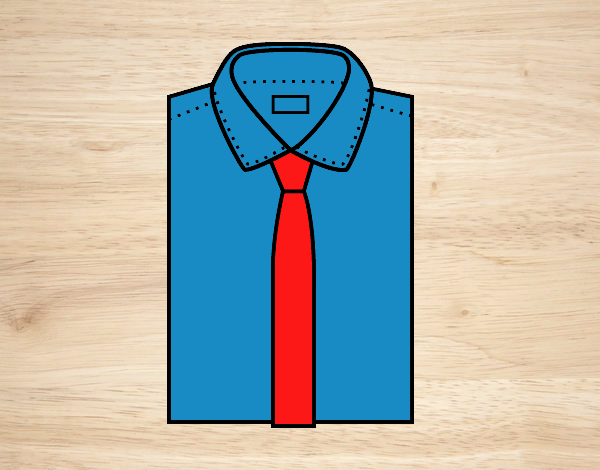 Camisa con corbata 