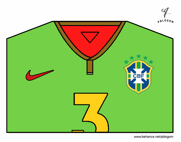 Camiseta del mundial de fútbol 2014 de Brasil