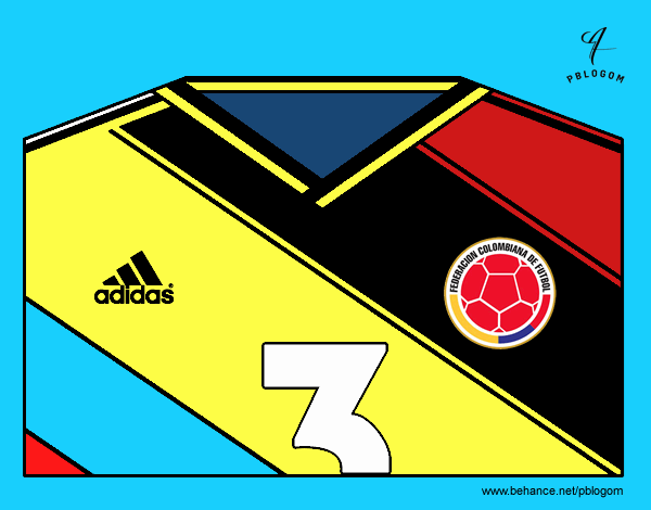 Camiseta del mundial de fútbol 2014 de Colombia