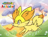 Fennekin corriendo