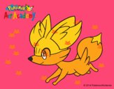 Fennekin corriendo