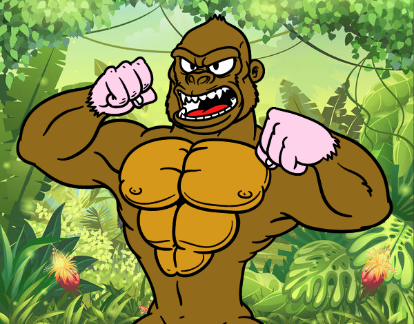 Gorila fuerte