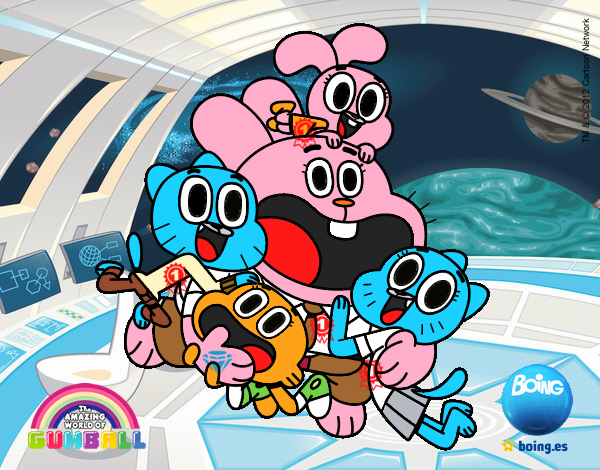 Gumball y amigos contentos