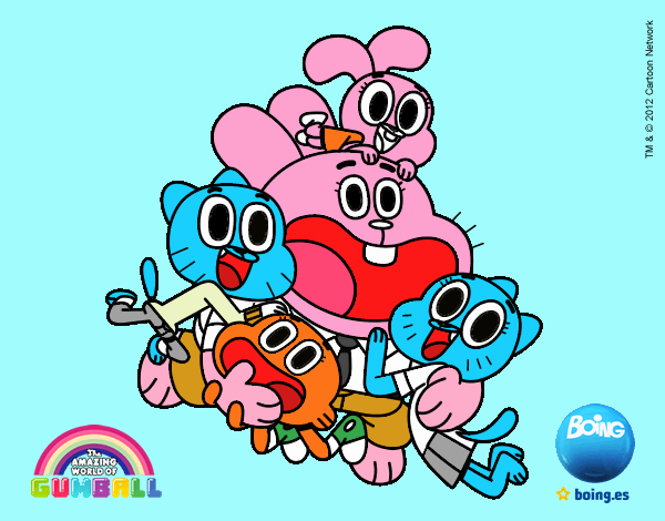 Gumball y amigos contentos