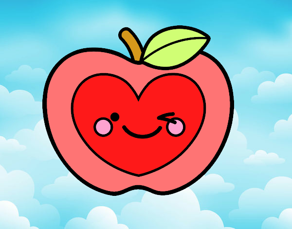 Manzana corazón