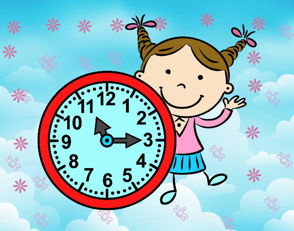 Niña con reloj