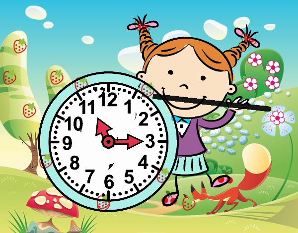 Niña con reloj