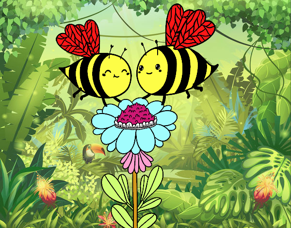 Pareja de abejas