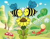 Pareja de abejas