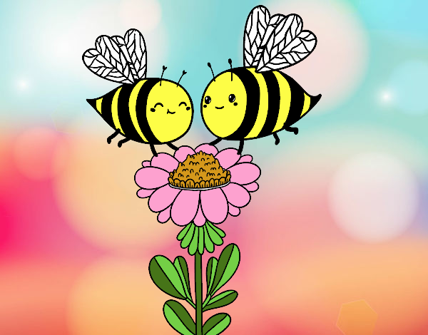 Pareja de abejas