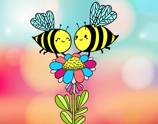 Pareja de abejas