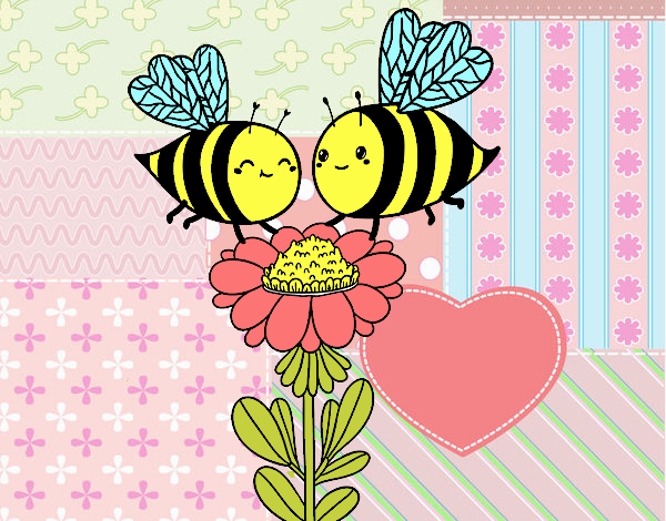 Pareja de abejas