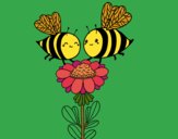 Pareja de abejas