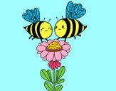 Pareja de abejas