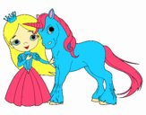 Princesa y unicornio