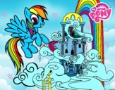 Rainbow Dash en su palacio