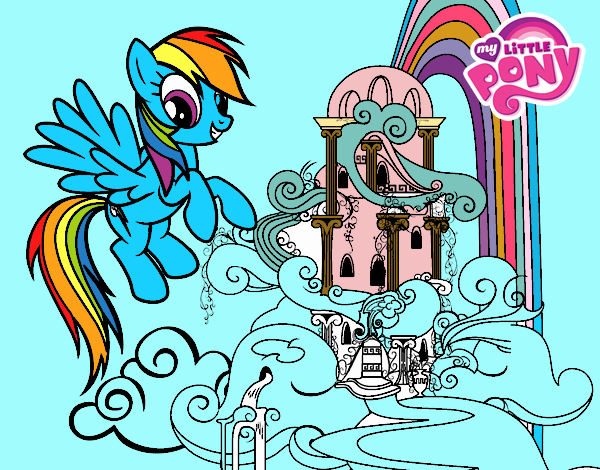 Rainbow Dash en su palacio