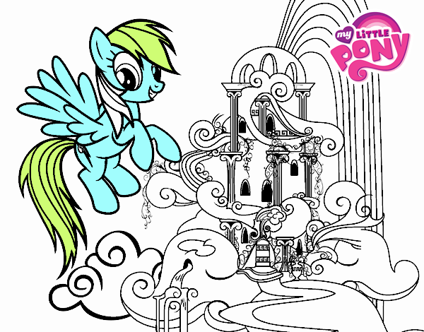 Rainbow Dash en su palacio