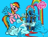 Rainbow Dash en su palacio