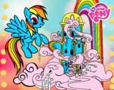 Rainbow Dash en su palacio