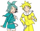 Rin y Len Kagamine Vocaloid