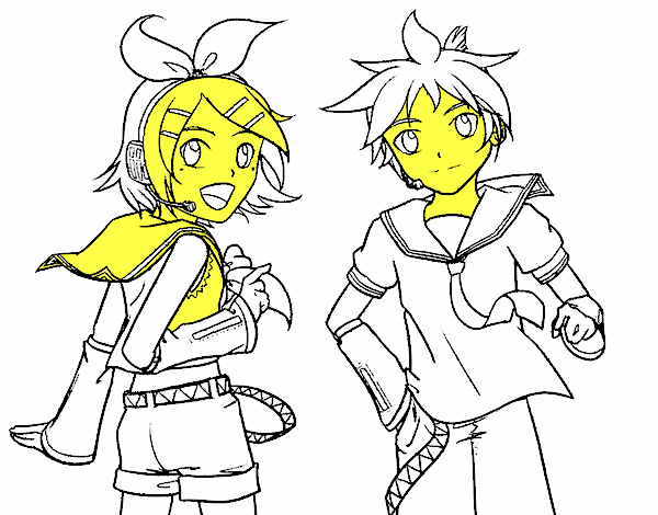 Rin y Len Kagamine Vocaloid