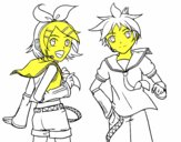 Rin y Len Kagamine Vocaloid