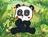 Un oso panda