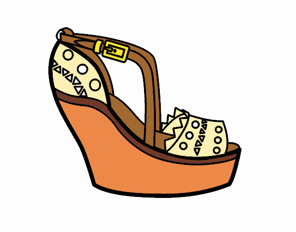 Zapato con cuña