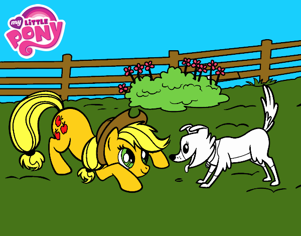 Applejack y Winona