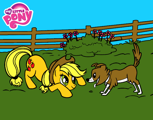 Applejack y Winona