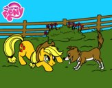 Applejack y Winona