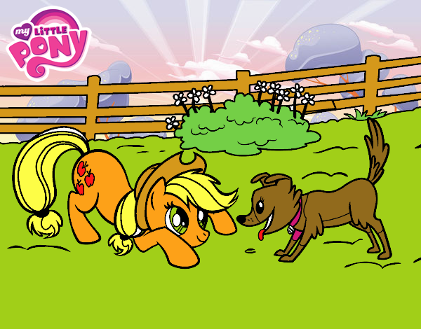 Applejack y Winona