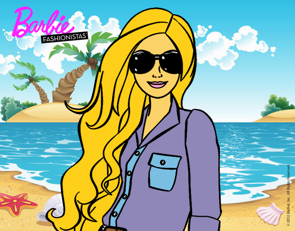 Barbie con gafas de sol