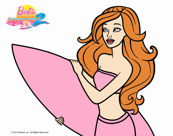 Barbie va a surfear