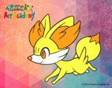 Fennekin corriendo