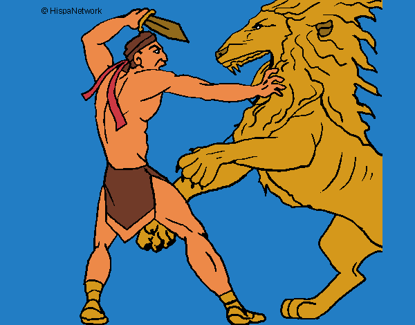 Gladiador contra león