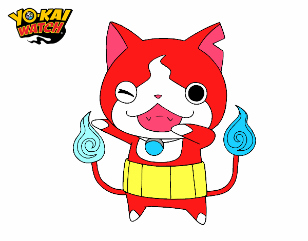 Jibanyan guiñando el ojo