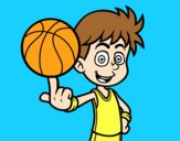 Jugador de baloncesto junior