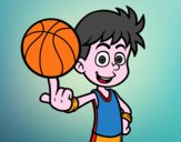 Jugador de baloncesto junior