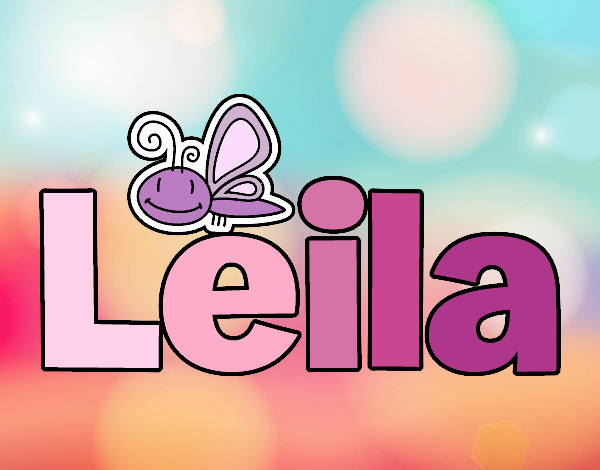 nombre leila coloreado